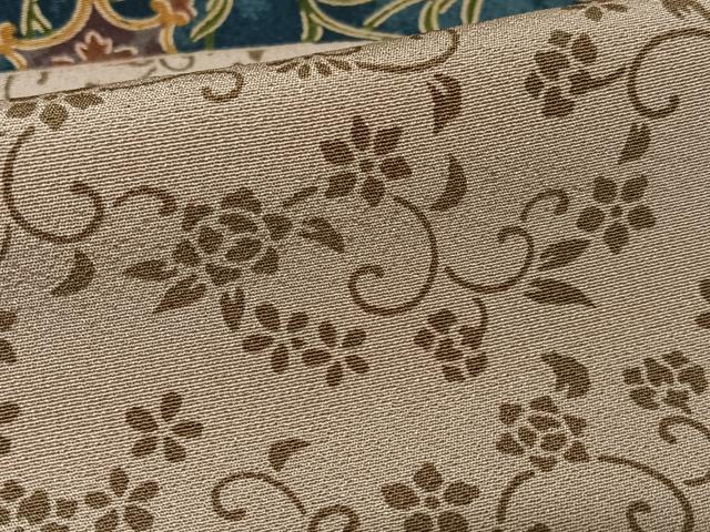 平和屋着物●訪問着　型染め　鳳凰花唐草文　正絹　逸品　AABB0142zg