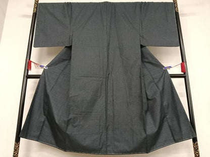 平和屋着物●男性 紬 アンサンブル 亀甲文様 正絹 逸品 未使用 AABB0162zg
