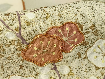 平和屋着物●訪問着　駒刺繍　立波地紙花文　暈し染め　金彩　正絹　逸品　AABB0179zg