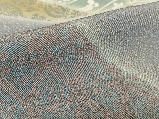 平和屋着物●訪問着　作家物　双鳥花文　暈し染め　正絹　逸品　AABB0192zg