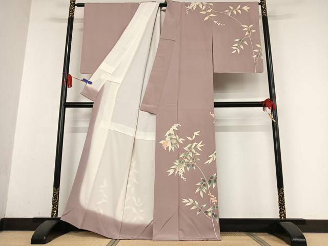 平和屋着物●本加賀友禅作家 村田和生 訪問着 枝花文 正絹 逸品 AABB0196zg