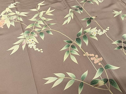 平和屋着物●本加賀友禅作家 村田和生 訪問着 枝花文 正絹 逸品 AABB0196zg