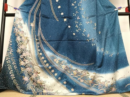 平和屋着物●訪問着　辻が花　暈し染め　正絹　逸品　未使用　AABB0199zg