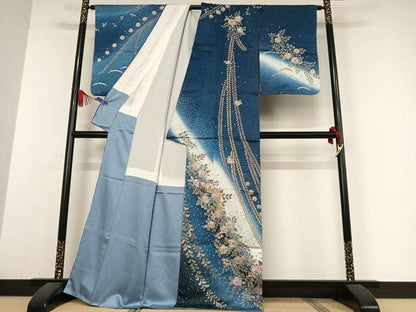 平和屋着物●訪問着　辻が花　暈し染め　正絹　逸品　未使用　AABB0199zg