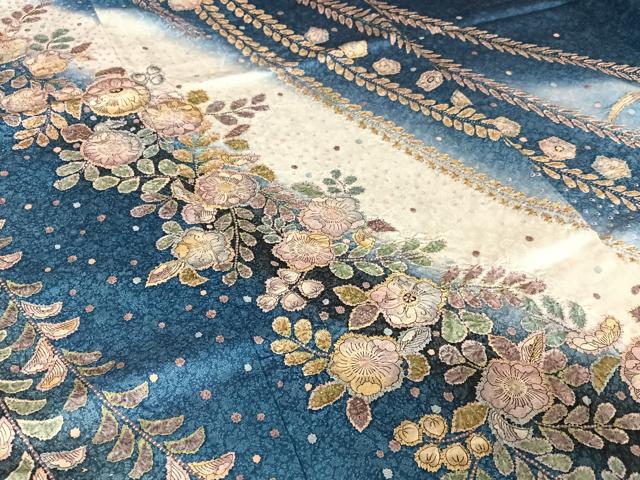 平和屋着物●訪問着　辻が花　暈し染め　正絹　逸品　未使用　AABB0199zg