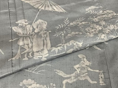 平和屋着物●訪問着 紬地 手描き ろうけつ染め 狐の嫁入り 正絹 逸品 AABB0207zg