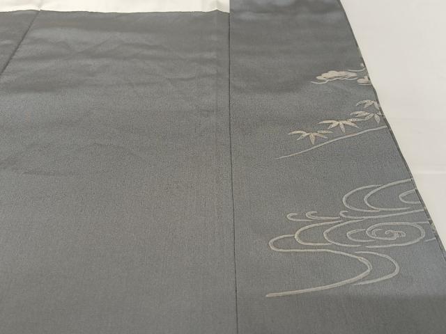 平和屋着物●訪問着 紬地 手描き ろうけつ染め 狐の嫁入り 正絹 逸品 AABB0207zg
