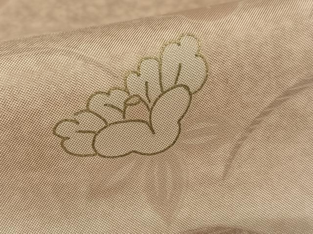 平和屋着物●本場染大島紬　訪問着　舞花文　暈し染め　金彩　正絹　逸品　AABB0211zg