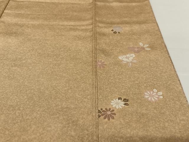 平和屋着物●本場染大島紬　訪問着　舞花文　暈し染め　金彩　正絹　逸品　AABB0211zg