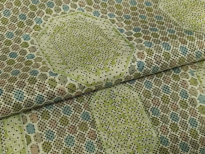 平和屋着物●本場大島紬 一元絣 亀甲文 正絹 逸品 未使用 AABB0218zg