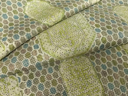 平和屋着物●本場大島紬 一元絣 亀甲文 正絹 逸品 未使用 AABB0218zg