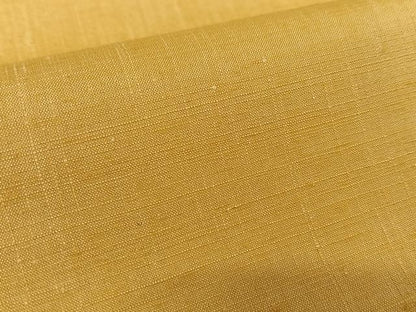 平和屋着物●上質な紬　色無地　柑子色　正絹　逸品　AABB0246zg