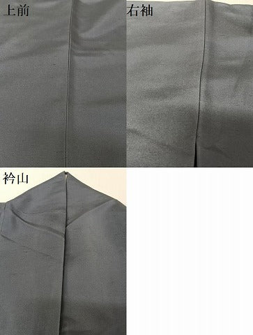 平和屋着物●京友禅　森岡功　訪問着　紬地　正絹　逸品　AABB0253zg