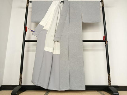 平和屋着物●京友禅の第一人者 松井青々 訪問着 霞文 正絹 逸品 AABB0269zg