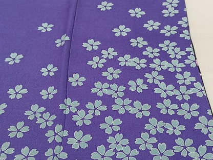 平和屋着物●豪華振袖 駒刺繍 流水舞桜 暈し染め 金彩 金通し地 正絹 逸品 AABB0314zg