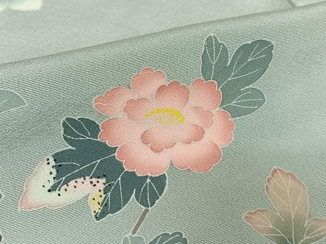 平和屋着物●訪問着 友禅 作家物 枝花文 暈し染め 正絹 逸品 AABB0324zg