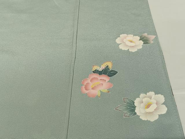 平和屋着物●訪問着 友禅 作家物 枝花文 暈し染め 正絹 逸品 AABB0324zg