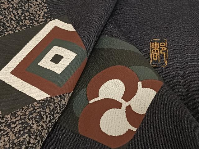 平和屋着物●訪問着　色紙文　正絹　逸品　AABB0338zg