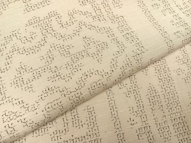 平和屋着物●結城紬　80亀甲　間道　正絹　逸品　AABB0361ph