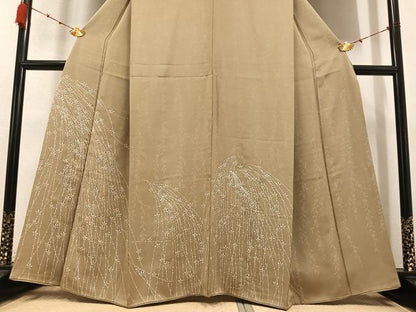 平和屋着物●訪問着 刺繍 枝垂れ花文 金彩 三越扱い 正絹 逸品 AABB0364ph
