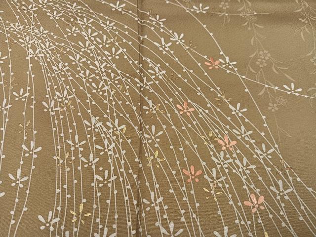 平和屋着物●訪問着 刺繍 枝垂れ花文 金彩 三越扱い 正絹 逸品 AABB0364ph