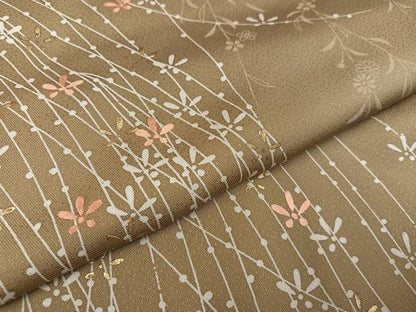 平和屋着物●訪問着 刺繍 枝垂れ花文 金彩 三越扱い 正絹 逸品 AABB0364ph