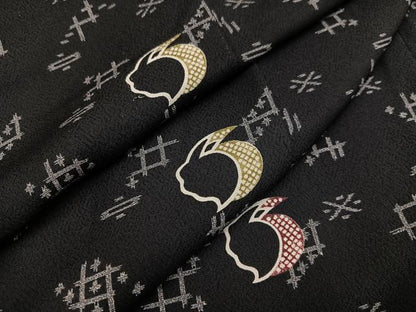 平和屋着物●上質な小紋 兎 正絹 逸品 AABB0373ph