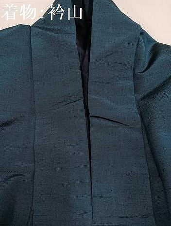 平和屋着物●男性 紬 アンサンブル 色無地 褐返し色 正絹 逸品 AABB0398ph