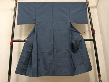 平和屋着物●男性　本場大島紬　アンサンブル　長襦袢(袷)セット　格子　正絹　逸品　AABB0400ph