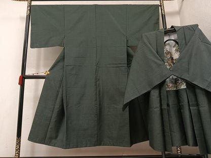 平和屋着物●男性　本場大島紬　アンサンブル　100亀甲　総詰め　正絹　逸品　AABB0413ph