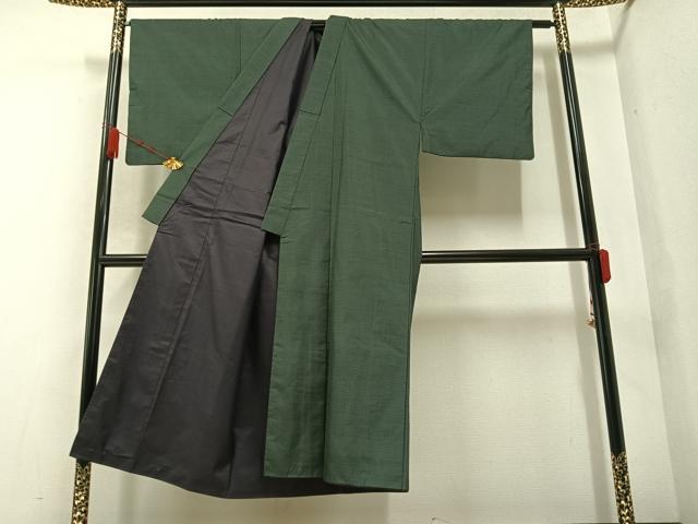 平和屋着物●男性　本場大島紬　アンサンブル　100亀甲　総詰め　正絹　逸品　AABB0413ph