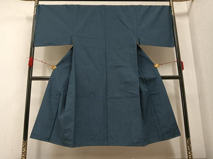 平和屋着物●男性 紬 アンサンブル 色無地 褐返し色 やまと誂製 正絹 逸品 AABB0414ph