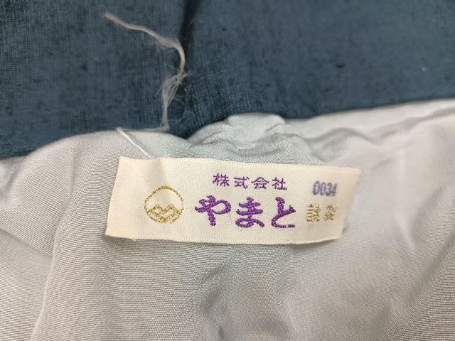 平和屋着物●男性 紬 アンサンブル 色無地 褐返し色 やまと誂製 正絹 逸品 AABB0414ph