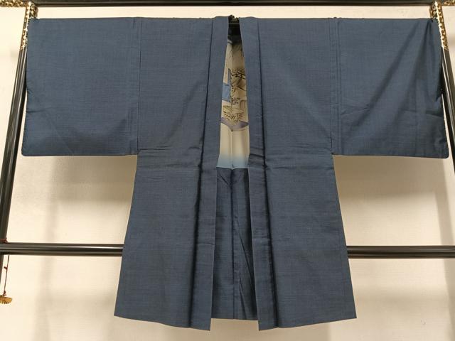 平和屋着物●男性　本場大島紬　アンサンブル　手織り　100亀甲　総詰め　山田実作　証紙付き　正絹　逸品　AABB0416ph