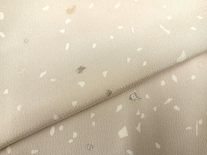 平和屋着物●訪問着　刺繍　箔散らし　金銀彩　ロング丈　正絹　逸品　AABB0422ph