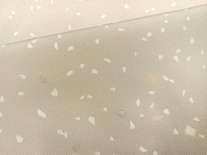 平和屋着物●訪問着　刺繍　箔散らし　金銀彩　ロング丈　正絹　逸品　AABB0422ph