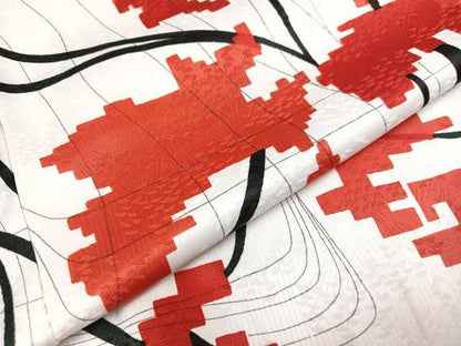 平和屋着物●上質な小紋 日本列島 正絹 逸品 AABB0436ph