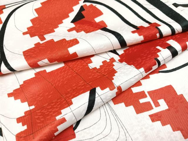 平和屋着物●上質な小紋 日本列島 正絹 逸品 AABB0436ph