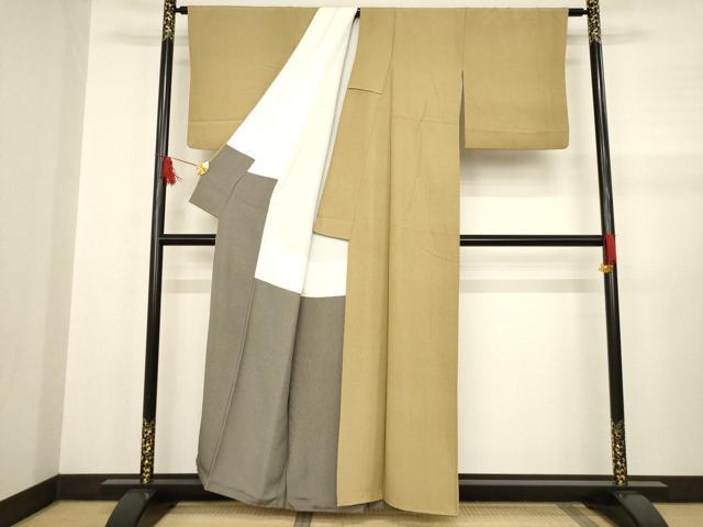平和屋着物●江戸小紋　鮫小紋柄　正絹　逸品　AABB0448ck