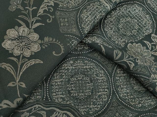 平和屋着物●お召 訪問着 中国三大刺繍 汕頭刺繍 スワトウ刺繍 道長更紗花唐草文 銀糸 正絹 逸品 未使用 AABB0459ck