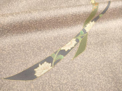 平和屋着物●訪問着　流水束ね熨斗花文　暈し染め　金彩　正絹　逸品　AABB0460ck