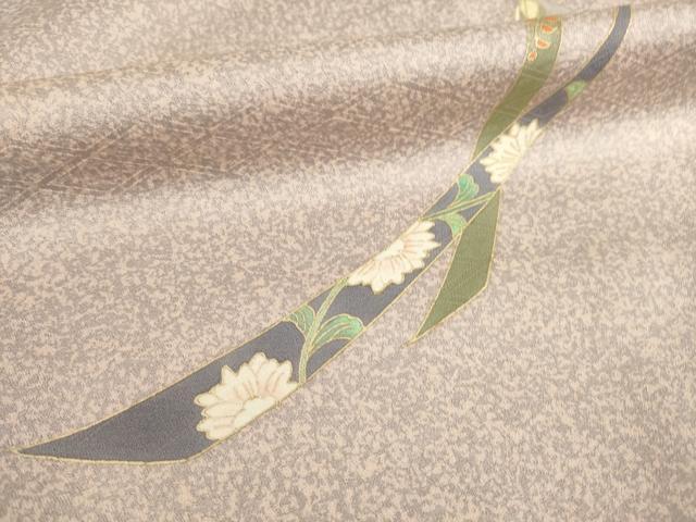 平和屋着物●訪問着　流水束ね熨斗花文　暈し染め　金彩　正絹　逸品　AABB0460ck