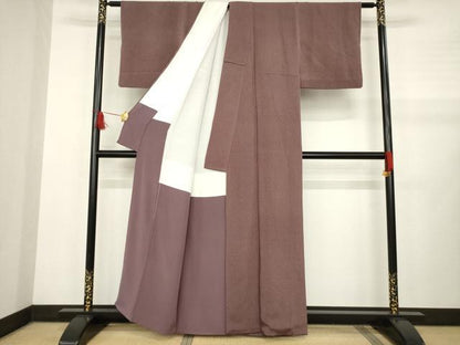 平和屋着物●上質な小紋 十字絣文様 大丸扱い 正絹 逸品 AABB0467ck