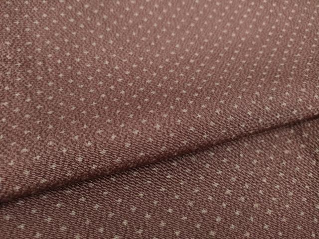 平和屋着物●上質な小紋 十字絣文様 大丸扱い 正絹 逸品 AABB0467ck