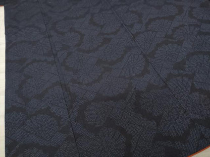 平和屋着物●本真綿結城紬 花菱文 証紙付き 正絹 逸品 AABB0474ck