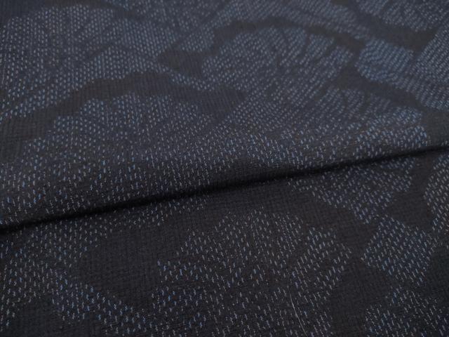 平和屋着物●本真綿結城紬 花菱文 証紙付き 正絹 逸品 AABB0474ck