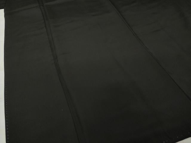 平和屋着物●男性 黒紋付 羽織セット 正絹 逸品 AABB0480ck