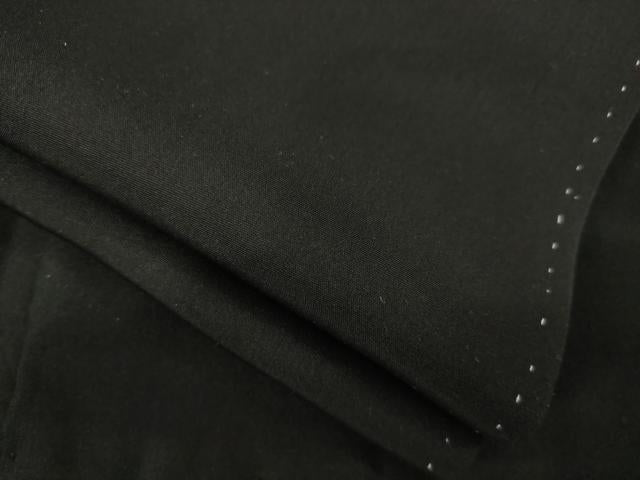 平和屋着物●男性 黒紋付 羽織セット 正絹 逸品 AABB0480ck