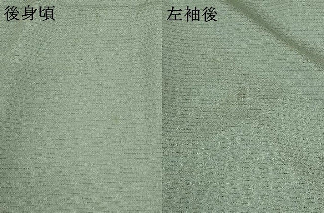平和屋着物＊夏物 色無地 絽縮緬 薄青色 正絹 逸品 AABB0484st