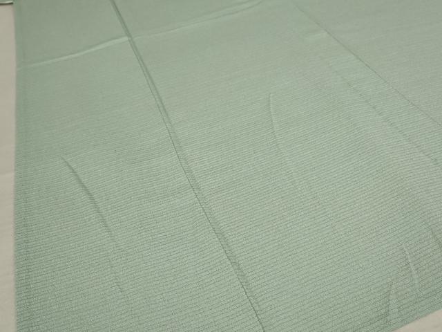 平和屋着物＊夏物 色無地 絽縮緬 薄青色 正絹 逸品 AABB0484st